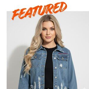 VINTAGE LOOK JINQI JEANS MANUFACTURES SAMPLE NEVER WORN  STUDIO PROP ONLY (L)